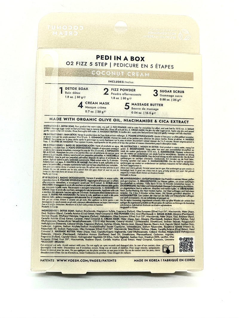 At Home Pedi in a Box- Coconut Cream 5 Step