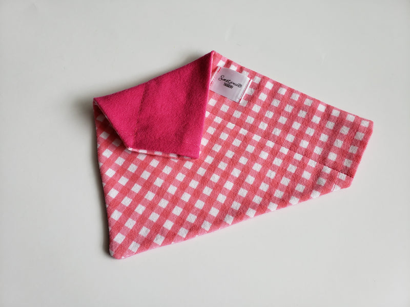Spring and Summer Gingham Over the Collar Bandanas- for Dogs or Cats