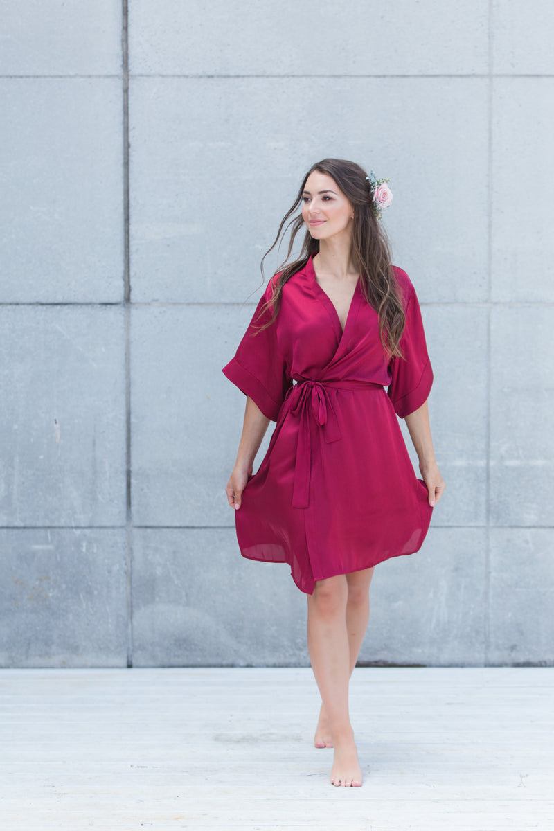 Luxe Robe, Burgundy (By Catalfo)