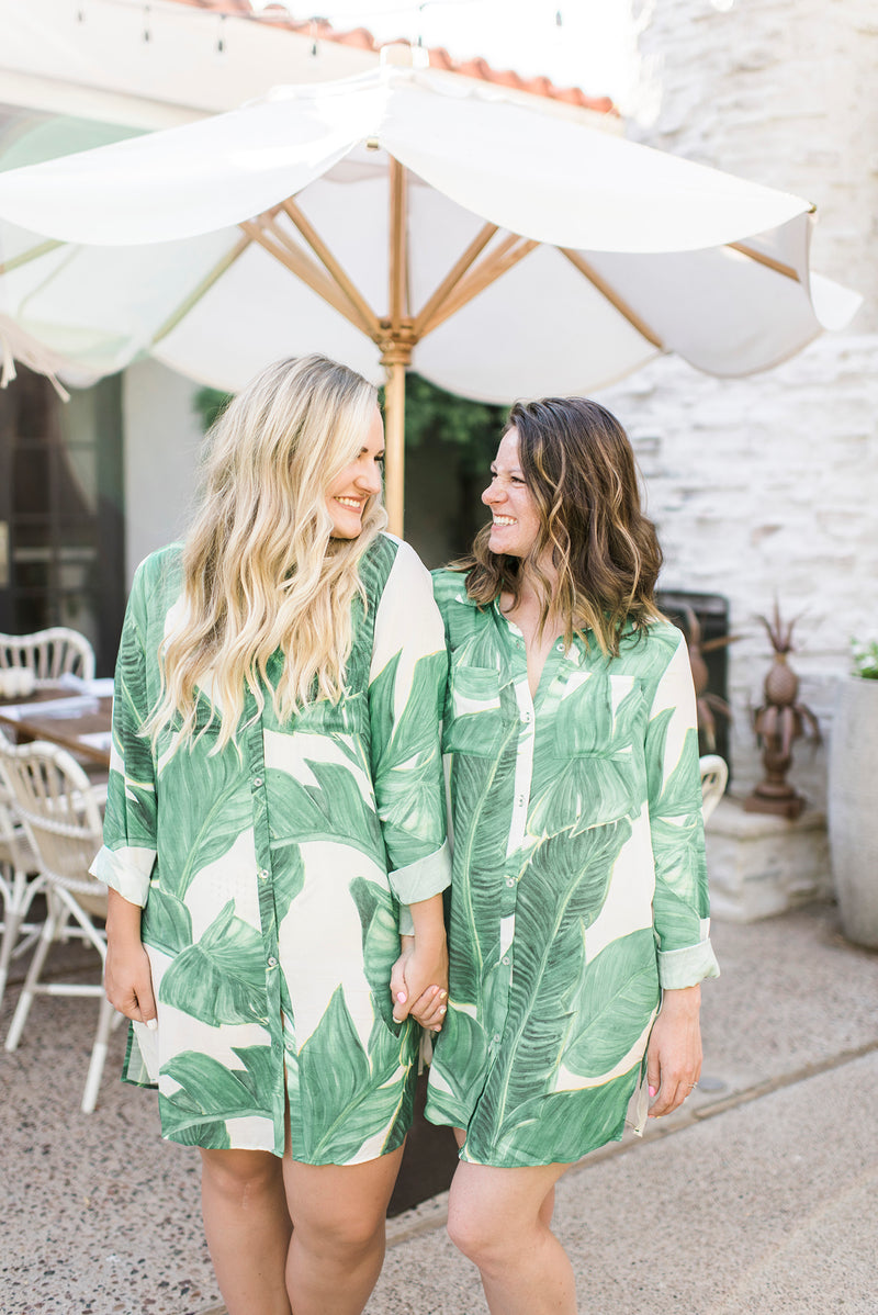 Palm Print Day or Night Shirt