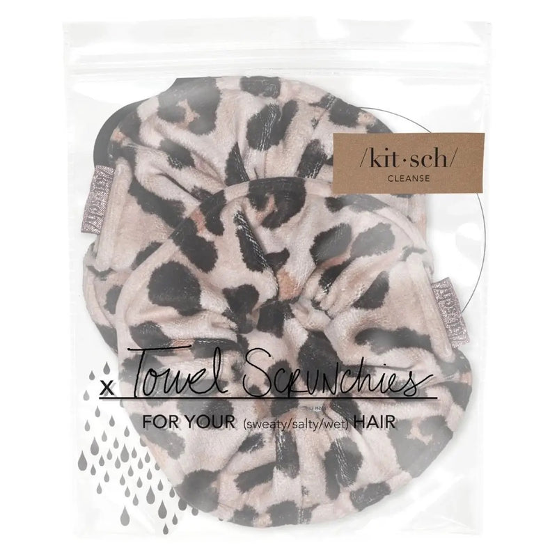 Microfiber Oversized Towel Scrunchies - Two Pack