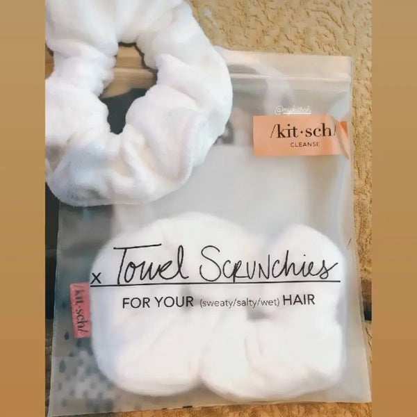 Microfiber Oversized Towel Scrunchies - Two Pack