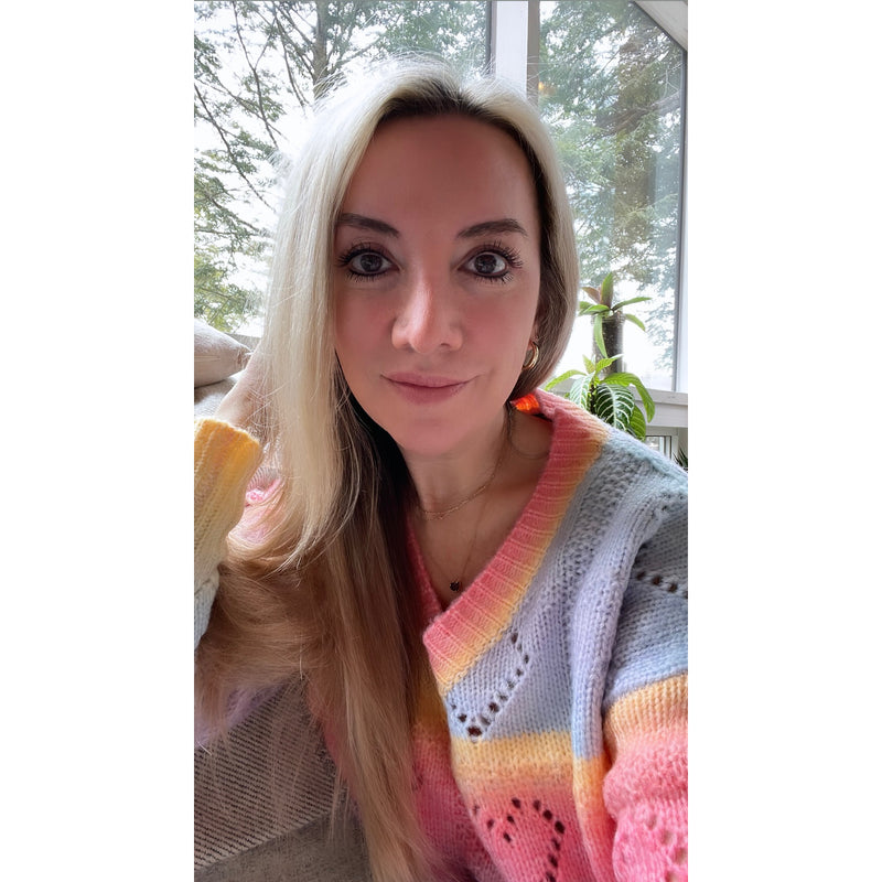 Ombré Heart Sweater