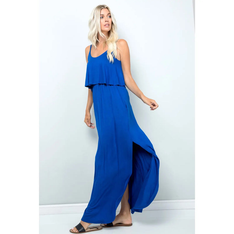 Cobalt Cami Jersey Maxi Dress